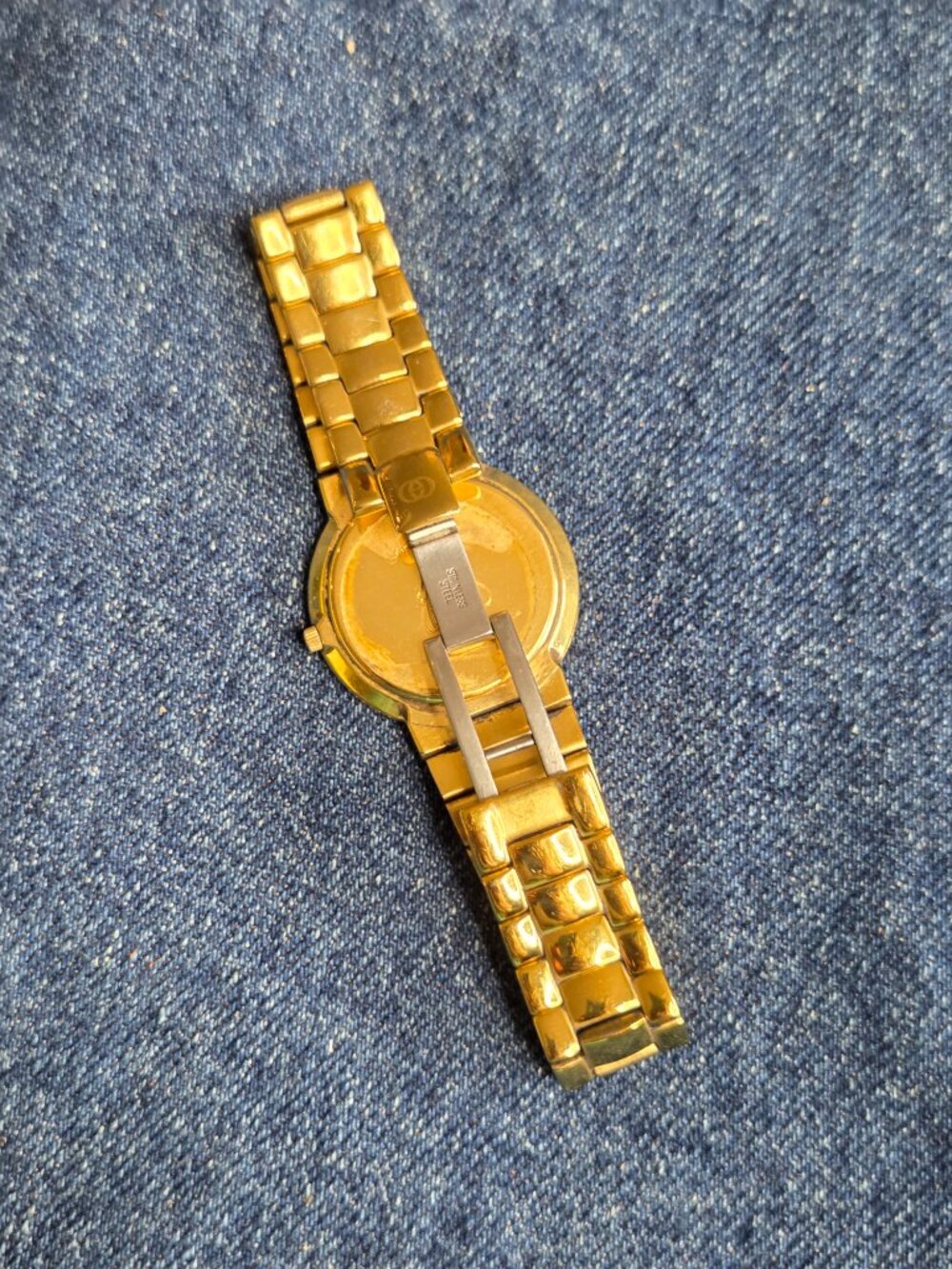 Vintage - Men's Gucci 3300.2.M 18K Gold Plated Watch - Roman Numeral Bezel - Picture 7 of 9